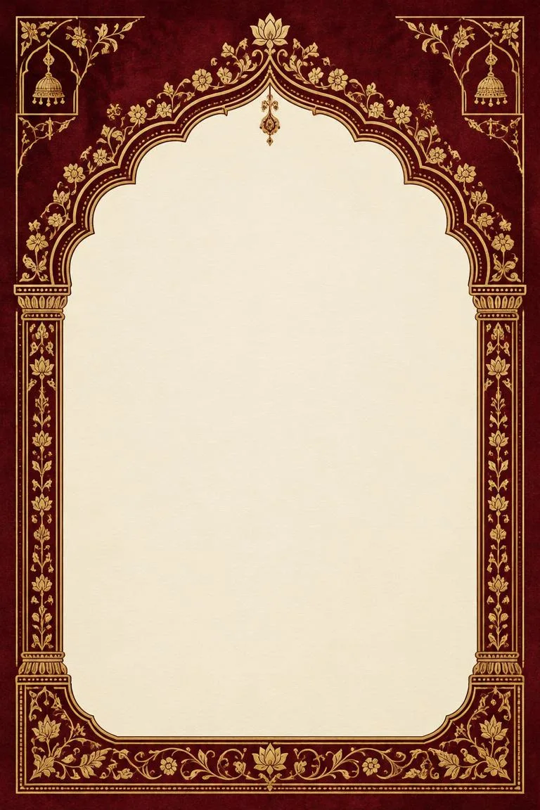 Royal Maroon Wedding invitation design